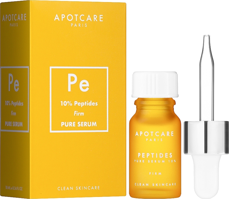 Face Serum - Apot.Care Peptides Pure Serum 10% Firm Clean Skincare — photo N2