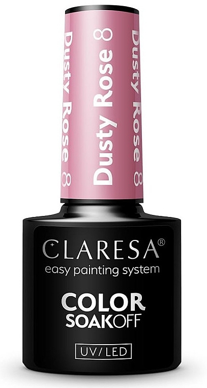 Gel Polish - Claresa Dusty Rose Soak Off UV/LED Color — photo N3