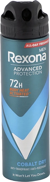 Antiperspirant Spray - Rexona Antiperspirant Advanced Protection Cobalt Dry 72H — photo N1