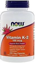 Vitamin K2, 100mg - Now Foods Vitamin K-2 100mg Veg Capsules — photo N2
