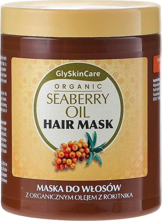 Organic Sea Buckthorn Oil Hair Mask - GlySkinCare Organic Seaberry Oil Hair Mask — photo N9