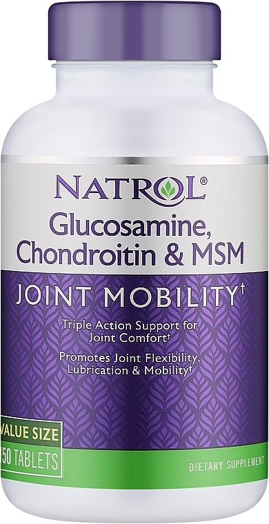 Glucosamine, Chondroitin & MSM - Natrol Glucosamine, Chondroitin & MSM — photo N3