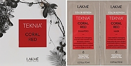 Sample Set - Lakme Teknia Color Refresh Coral Red (sh/10ml + mask/10ml) — photo N1