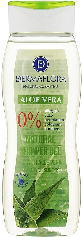 Shower Gel - Dermaflora Shower Gel With Aloe Vera — photo N1