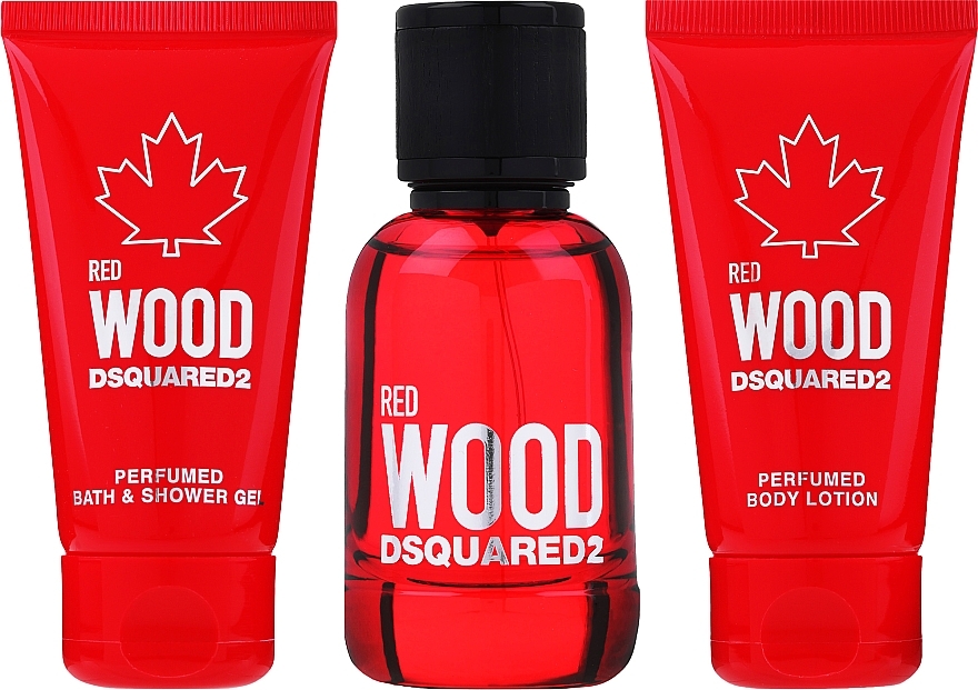 Dsquared2 Red Wood - Set (edt/50ml + sh/gel/50ml + b/lot/50ml) — photo N15