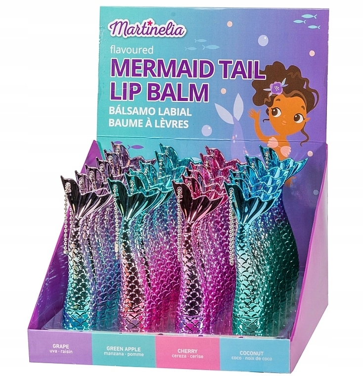 Lip Balm 'Mermaid Tail', grape - Martinelia Mermaid Tale Lip Gloss — photo N3