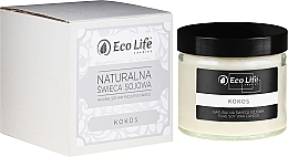 Fragrances, Perfumes, Cosmetics Scented Candle "Coconut" - Eco Life Candles