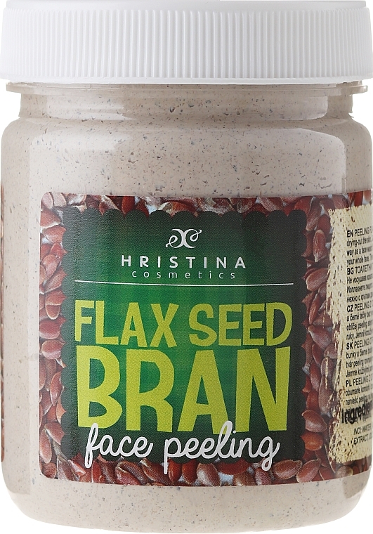 Flax Seed Bran Face Peeling - Hristina Cosmetics Flax Seed Bran Face Peeling — photo N5