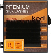 Fragrances, Perfumes, Cosmetics Butterfly Green B 0.07 False Eyelashes (6 rows: 14/15/16) - Kodi Professional