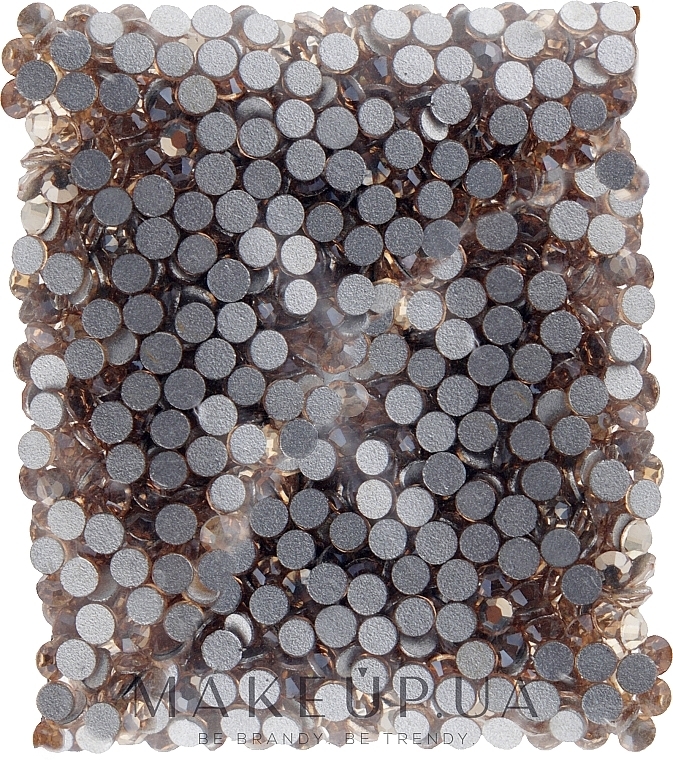 Decorative Nail Crystals 'Crystal Golden Shadow', size SS 04, 1000 pcs. - Kodi Professional — photo N1