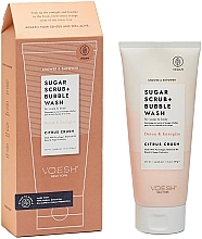 Fragrances, Perfumes, Cosmetics Scalp & Body Sugar Scrub 'Citrus Crash' - Voesh Sugar Scrub+Bubble Wash Citrus Crush