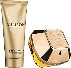 Fragrances, Perfumes, Cosmetics Paco Rabanne Lady Million - Set (edp/80ml + b/lot/100ml)