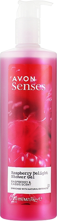 Shower Gel "Raspberry Delight" - Avon Senses Raspberry Delight Shower Gel — photo N3