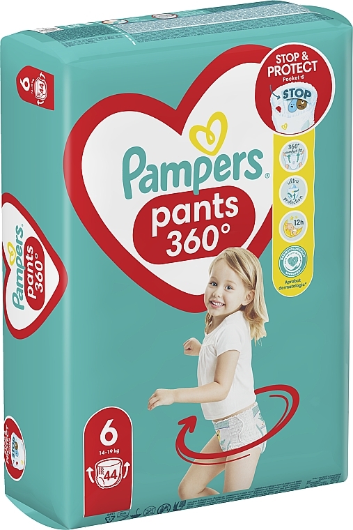 Diaper Pants, size 6, 15+ kg, 44 pcs - Pampers Pants — photo N9