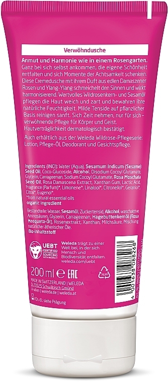 Rose Rejuvenating Shower Gel - Weleda Wildrosen Verwohndusche — photo N2