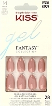 False Nail Set, size M - Kiss Gel Fantasy Windy City — photo N2