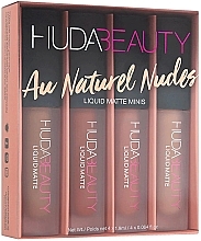 Fragrances, Perfumes, Cosmetics Set - Huda Beauty Au Naturel Nudes Liquid Matte Minis (4 x lipstick/1.9ml)