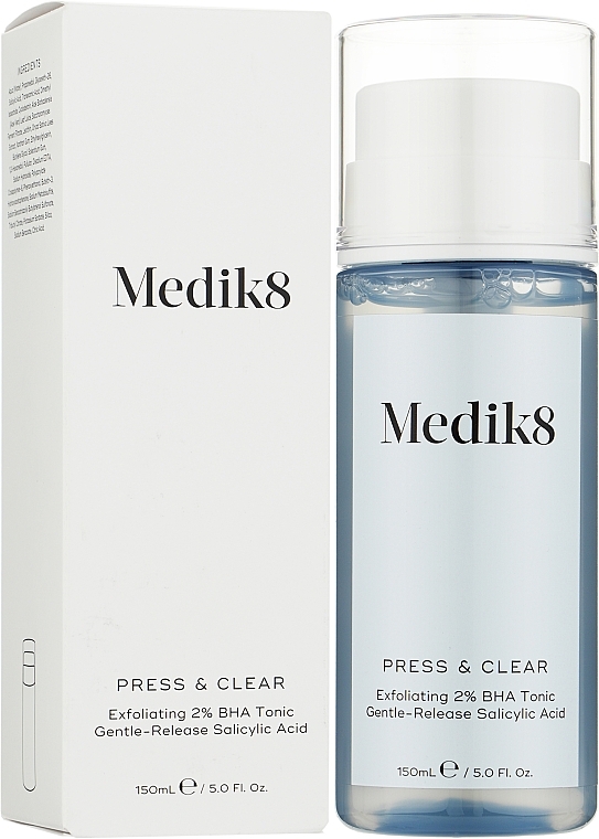 Exfoliating BHA Tonic with 2% Encapsulated Salicylic Acid - Medik8 Press & Clear — photo N2