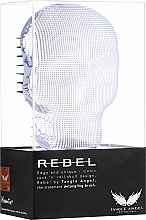 Hair Brush - Tangle Angel Rebel Brush White Chrome — photo N12