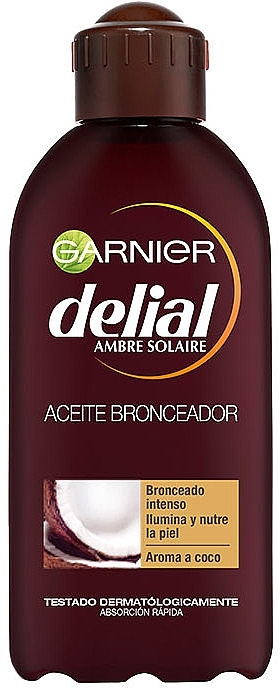 Intensive Tanning Oil with Coconut Scent - Garnier Delial Ambre Solaire Intense Suntan Coco Oil — photo N4