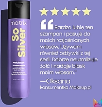 Anti-Dullness Shampoo for Blonde Hair - Matrix Total Results Color Obsessed So Silver Shampoo — photo N7