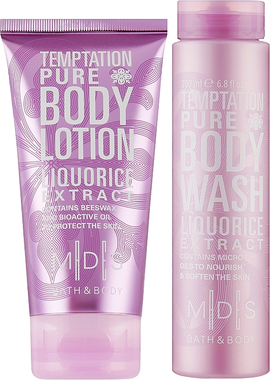 Set "The Temptation of Purity" - Mades Cosmetics M|D|S Baty & Body Temptation (b/wash/200ml + b/milk/150ml) — photo N2