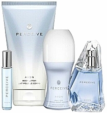 Fragrances, Perfumes, Cosmetics Avon Perceive - Set (edp/50ml + deo-roll/50ml + b/lot/150ml + edp/10ml)