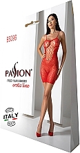 Erotic Bodysuit BS096, red - Passion Bodystocking — photo N1