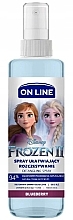 Spray for Easy Hair Combing, blueberry - On Line Disney Frozen II Blueberry Spray — photo N2
