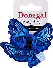 Fragrances, Perfumes, Cosmetics Hair Ties Set FA-5602, 2 pcs, blue butterflies - Donegal