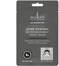 Fragrances, Perfumes, Cosmetics Face Sheet Mask - Sukin Oil Balancing Shine Control Biodegradable Sheet Mask