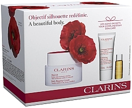 Fragrances, Perfumes, Cosmetics Set - Clarins Masvelt Set (b/cr/200ml + b/scrub/30ml + b/oil/10ml)