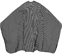 Fragrances, Perfumes, Cosmetics Hairdressing Cape 145x150 cm, black striped - Xhair Barber Style