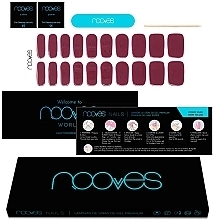 Fragrances, Perfumes, Cosmetics Gel Nail Sticker Set - Novoves Premium Luxe Solid Midnight Rain Red