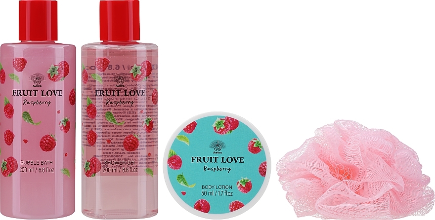 Aurora Fruit Love Raspberry - Set 'Raspberry', 5 products — photo N2