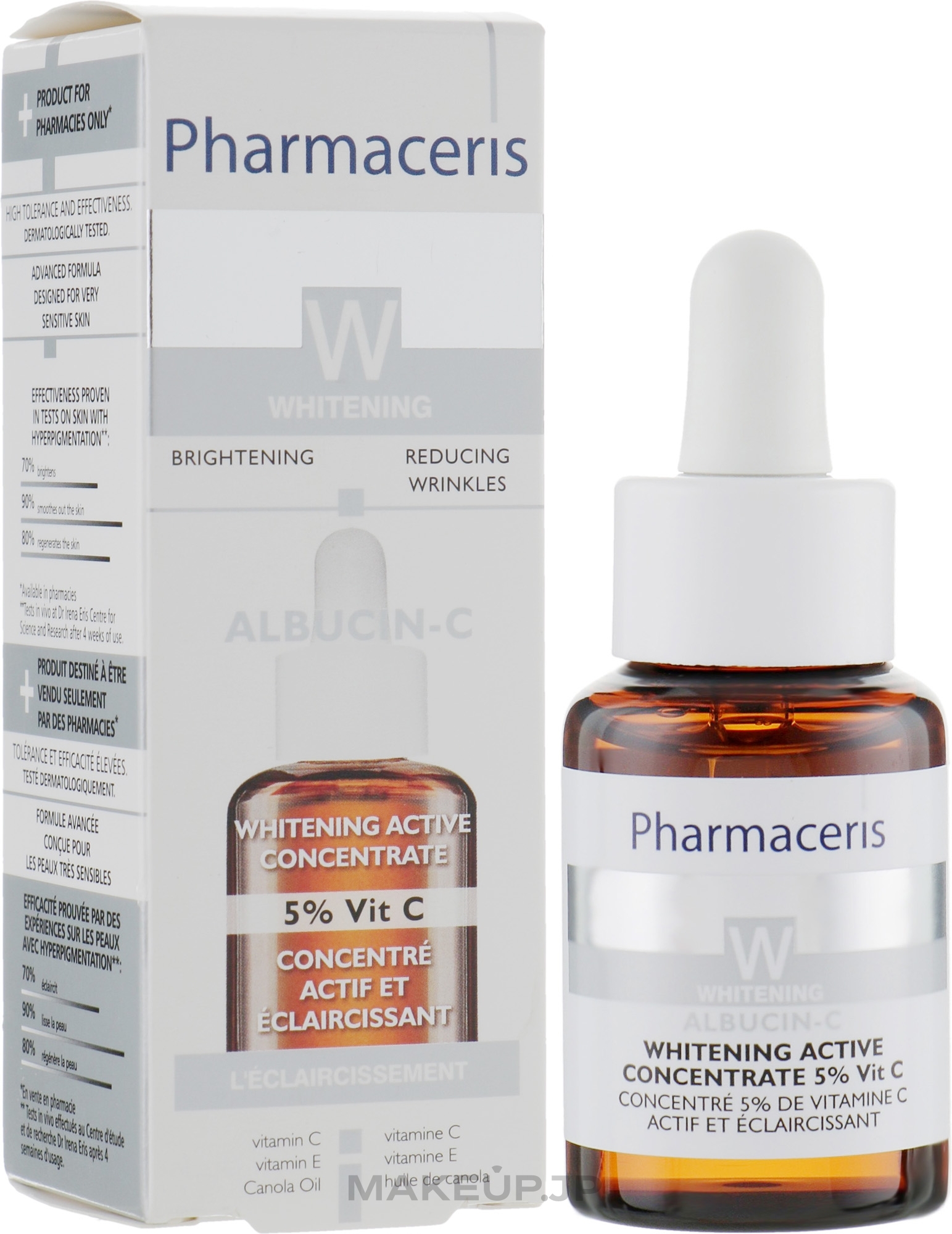 Whitening Active Concentrate '5% Vitamin C' - Pharmaceris W Active Concentrate 5% Vitamin C Albucin-C — photo 30 ml