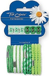 Hair Clips and Hair Ties Set 28144, 6+12pcs - Top Choice — photo N4