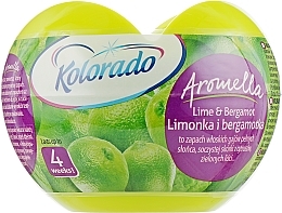 Fragrances, Perfumes, Cosmetics Gel Air Freshener "Lime and Bergamot" - Kolorado Aromela