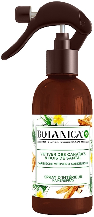 Home Fragrance Spray "Sandawood & Caribbean Vetiver" - Air Wick Botanica — photo N1