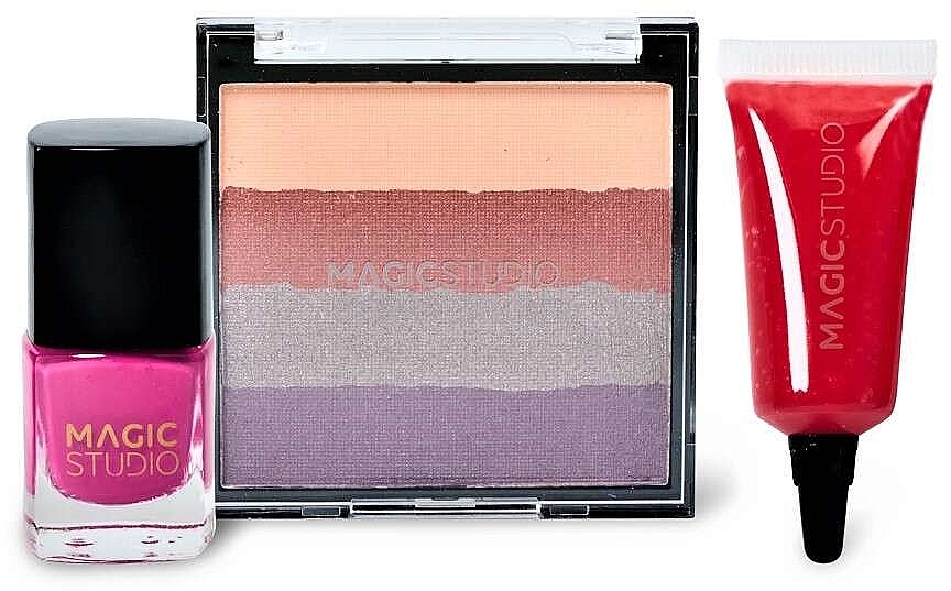 Makeup Kit - Magic Studio Essentials Sweetest Set (l/gloss/8ml + esh palette + n/polish/6ml) — photo N2