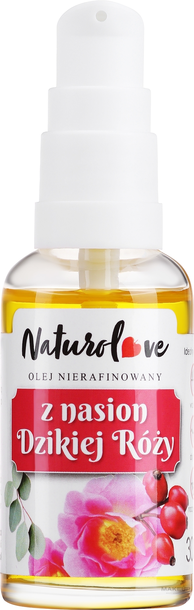 Rosehip Seed Oil - Naturolove Wild Rose Seed Oil — photo 30 ml