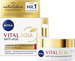 Fragrances, Perfumes, Cosmetics Soy Extract Day Face Cream - Nivea Vital Soja Anti-Age SPF 30