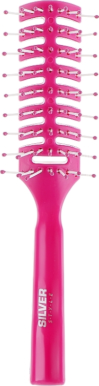 Vented Hair Styling Brush, PM-8531K, pink - Silver Style — photo N9