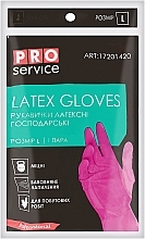 Fragrances, Perfumes, Cosmetics Latex Gloves, size L, pink - PRO service Professional