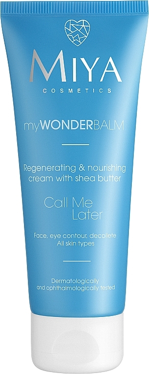 Regenerating and Nourishing Face Cream with Shea Butter - Miya Cosmetics My Wonder Balm Call Me Later Face Cream — photo N3
