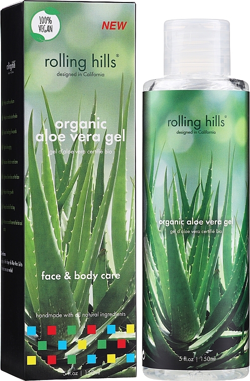 Moisturizing Face & Body Gel - Rolling Hills Organic Aloe Vera Gel — photo N8