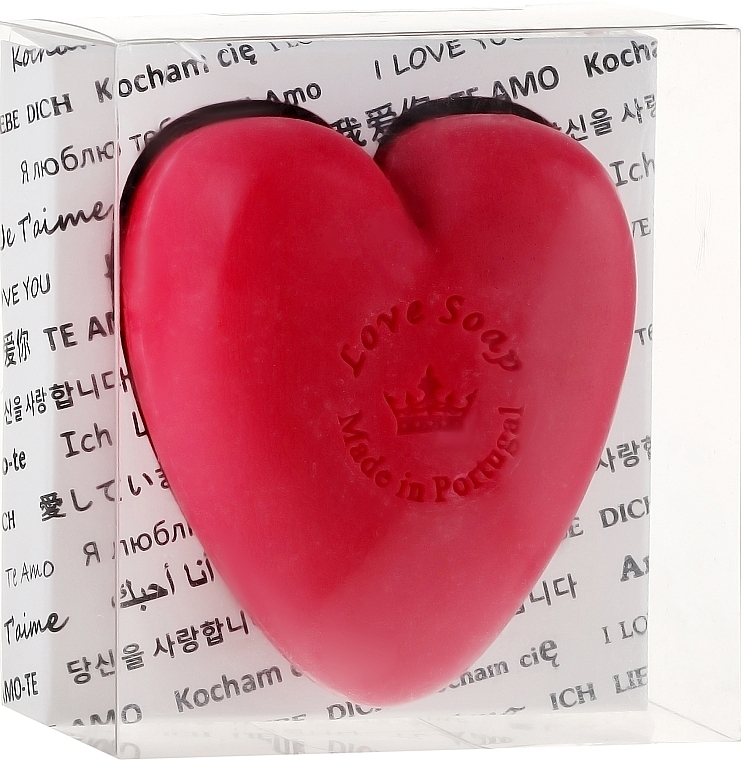 Natural Soap "Heart" in Gift Package - Essencias De Portugal Love Soap Transparent Box — photo N1