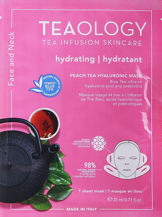 Facial Mask - Teaology Blue Tea & Hyaluronic Acid Brightening Moisturising Mask — photo N4