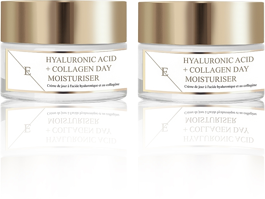 Set - Eclat Skin London Hyaluronic Acid & Collagen Day Moisturiser (f/cream/2x50ml) — photo N1