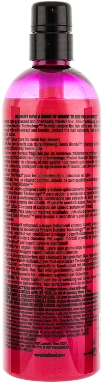 Conditioner for Bleached and Damaged Hair - Tigi Bed Head Colour Combat Dumb Blonde Conditioner — photo N4